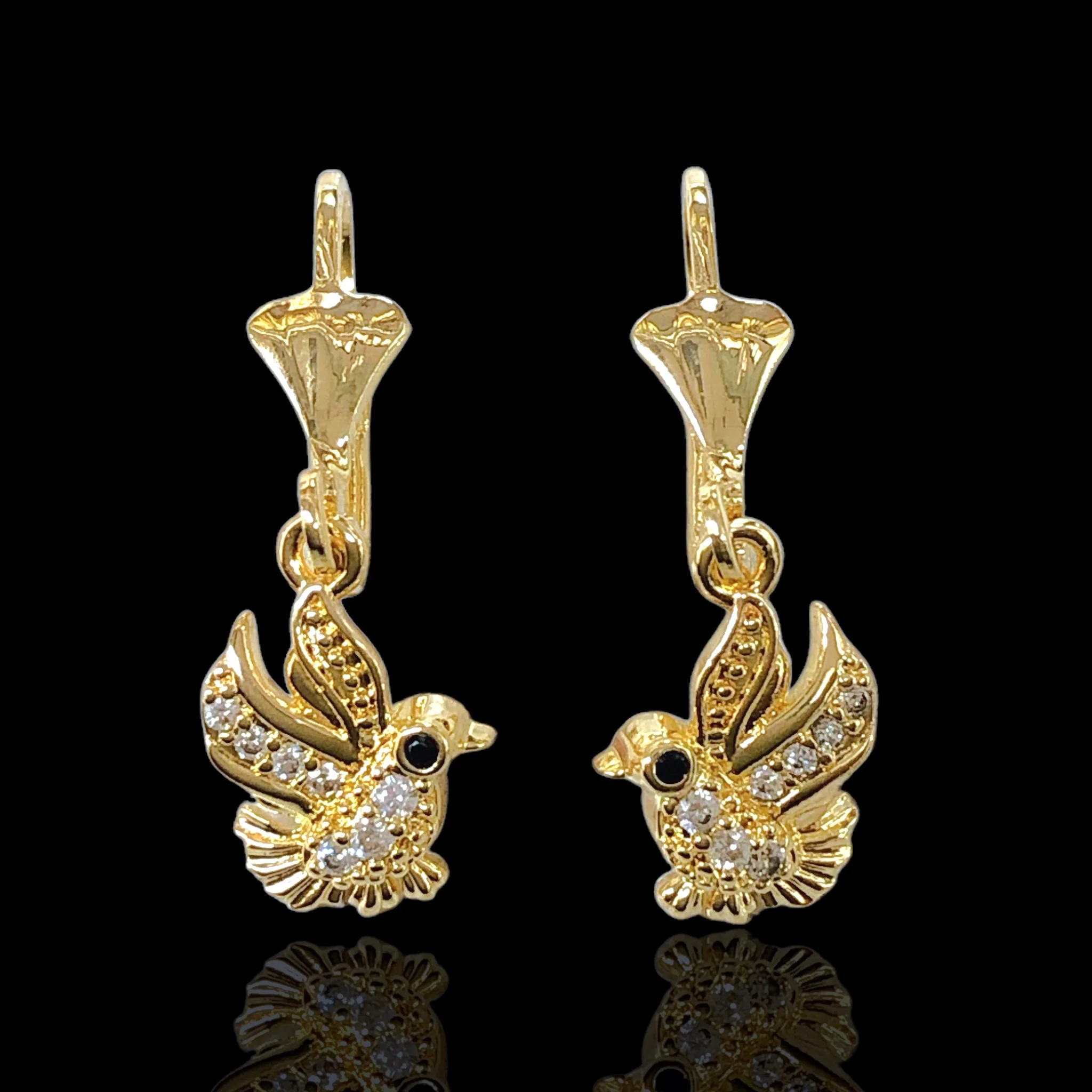 Gold Heavy Earrings Model 005