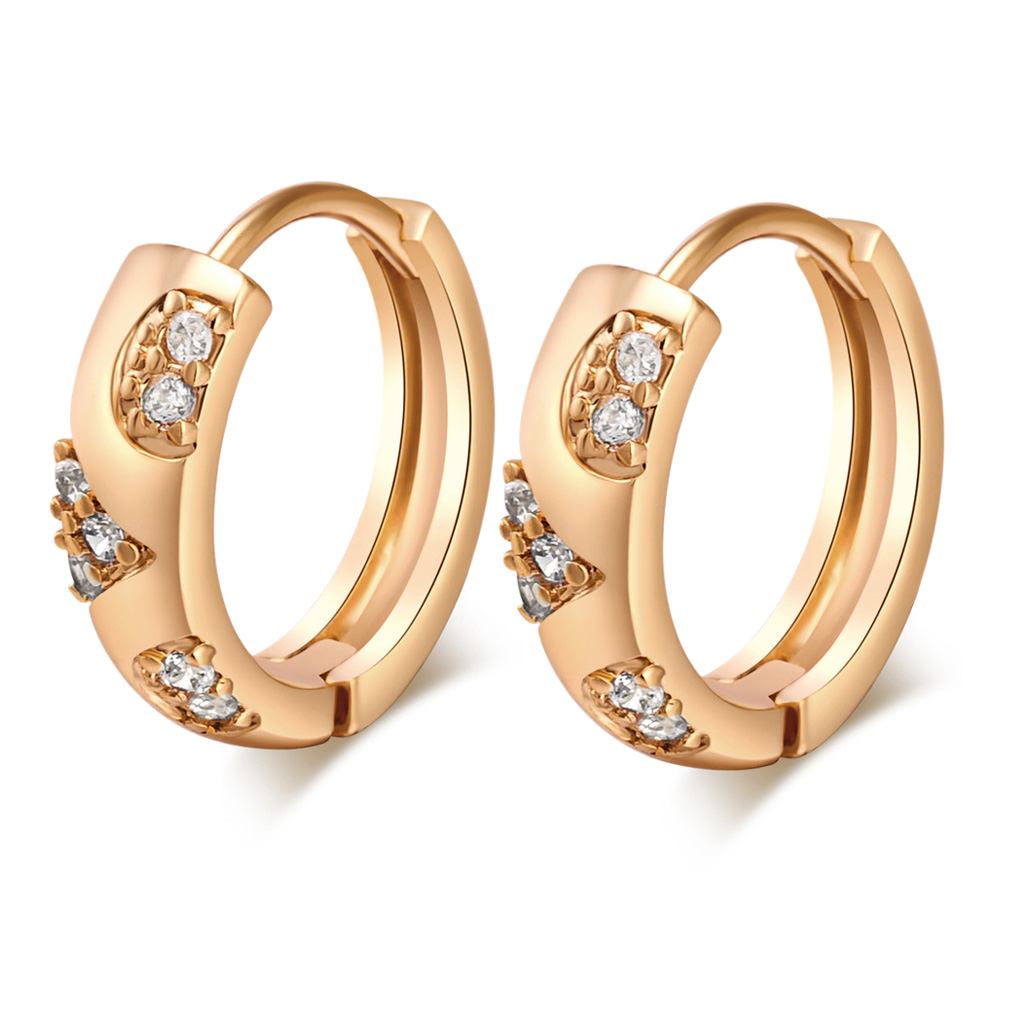 Gold plated hoop earrings